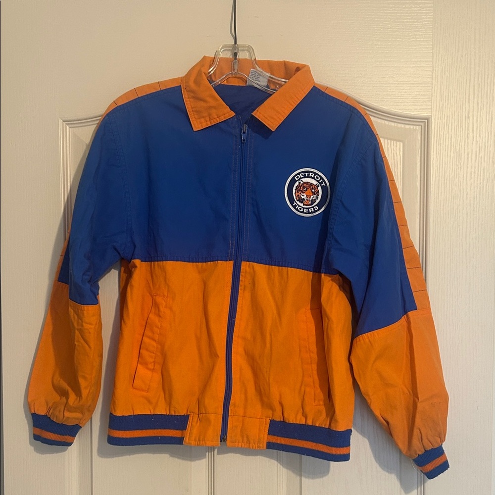 Kids Orange and Blue Windbreaker Jacket